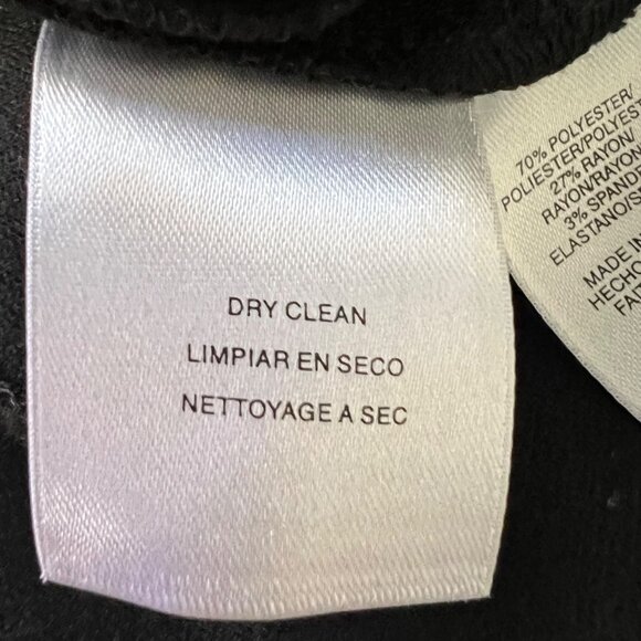 Anne Klein Womens Black Deep V Neck Dress Pockets Sleeveless Stretch size Large - Picture 11 of 12